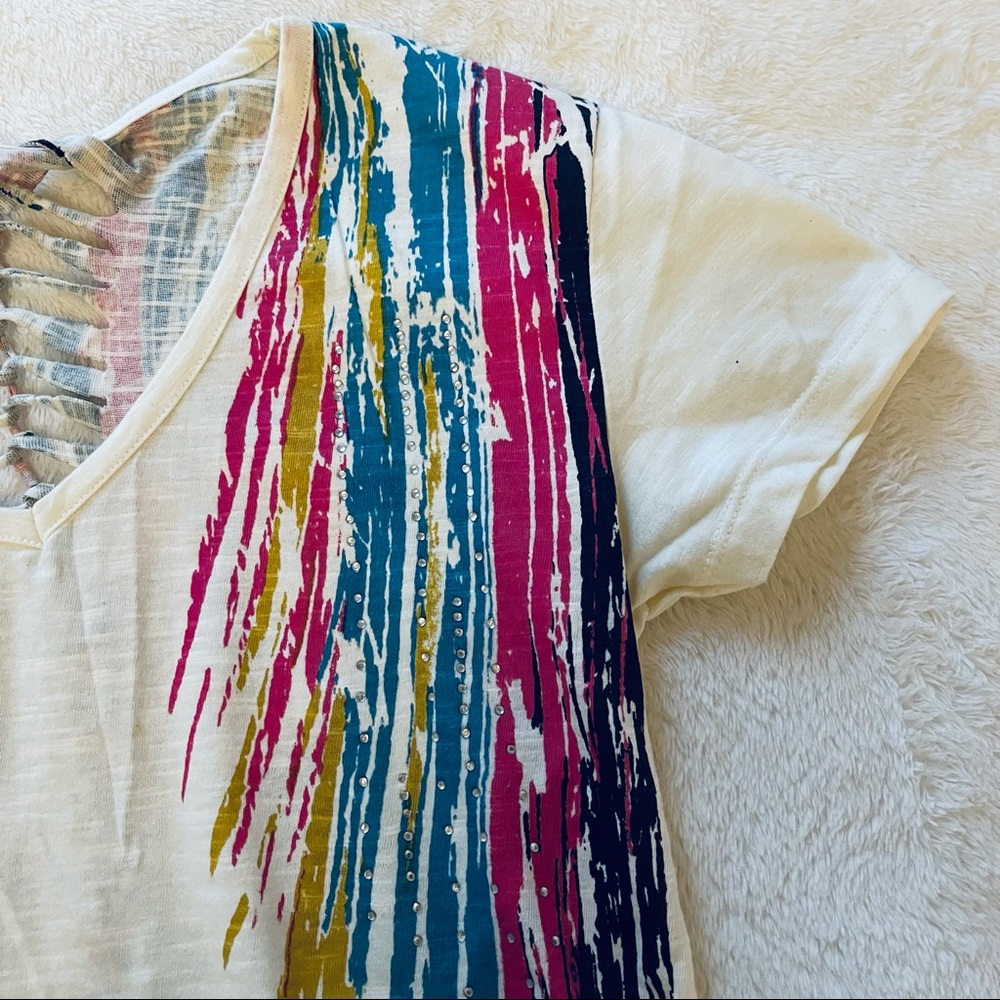 NEW Open Back Pattern T-Shirt - Picture 6 of 14